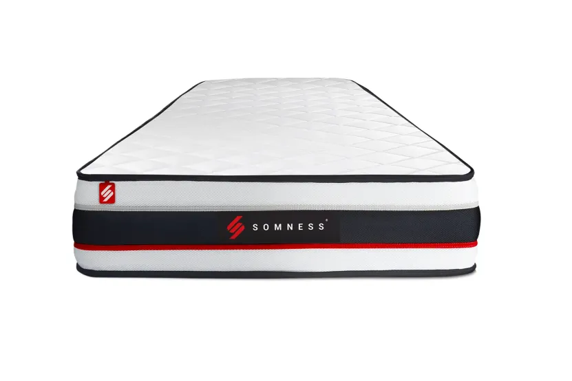 Ensemble Matelas Sommier 90x200 cm - Sommier Blanc (déjà monté) - Form