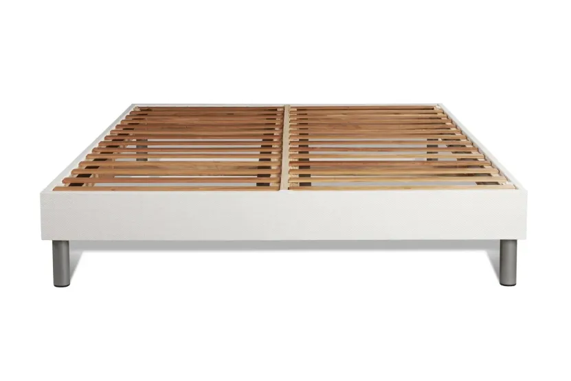 Ensemble Matelas Sommier 200x200 cm - Sommier Blanc (en kit) - Regen