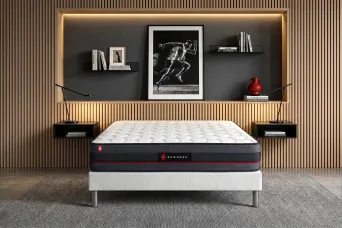 Ensemble Matelas Sommier 160x200 cm - Sommier Blanc (en kit) - Regen