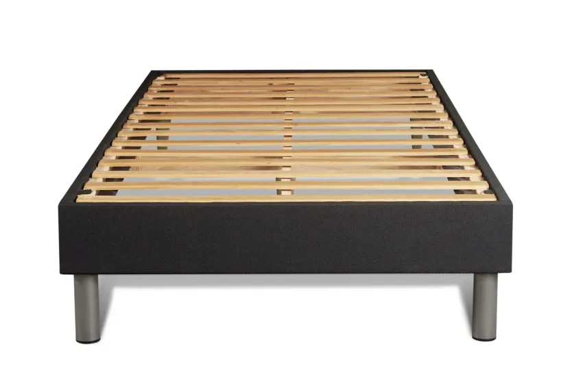 Ensemble Matelas Sommier 90x190 cm - Sommier Noir (en kit) - Regen