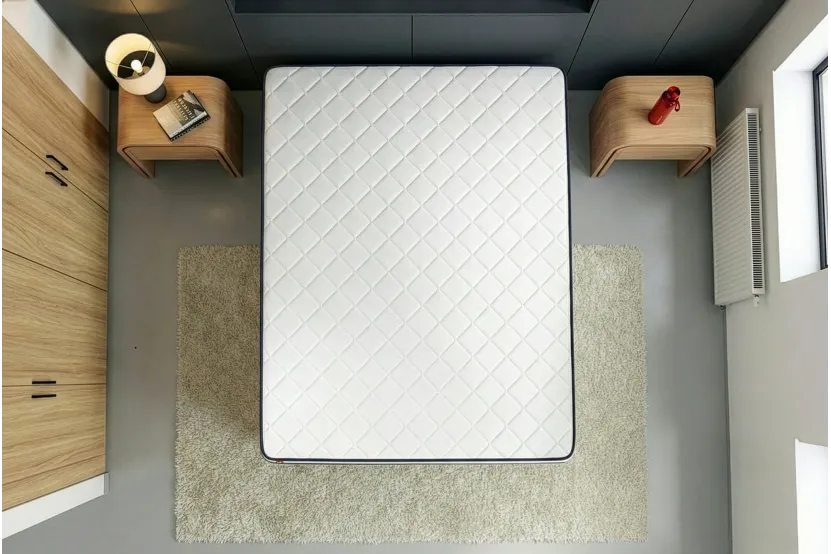 Ensemble Matelas Sommier 160x200 cm - Sommier Blanc (déjà monté) - Form