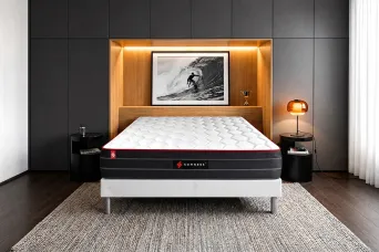 Matelas 160x200 cm Ressorts ensachés et Mémoire de forme - Boost